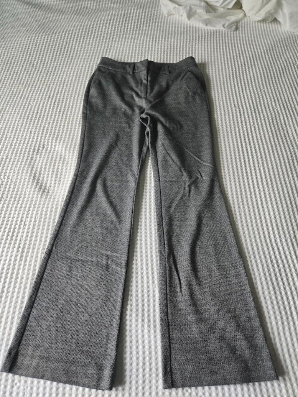Simply Vera Vera Wang Women's Gray Textured Bootcut Dress Pants Size 4